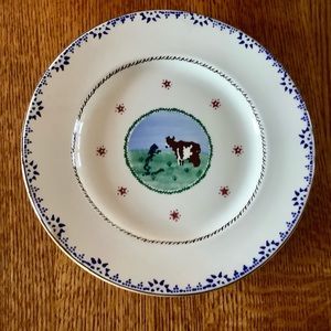 Vintage Nicholas Mosse Landscapes 11” dinner plate COW